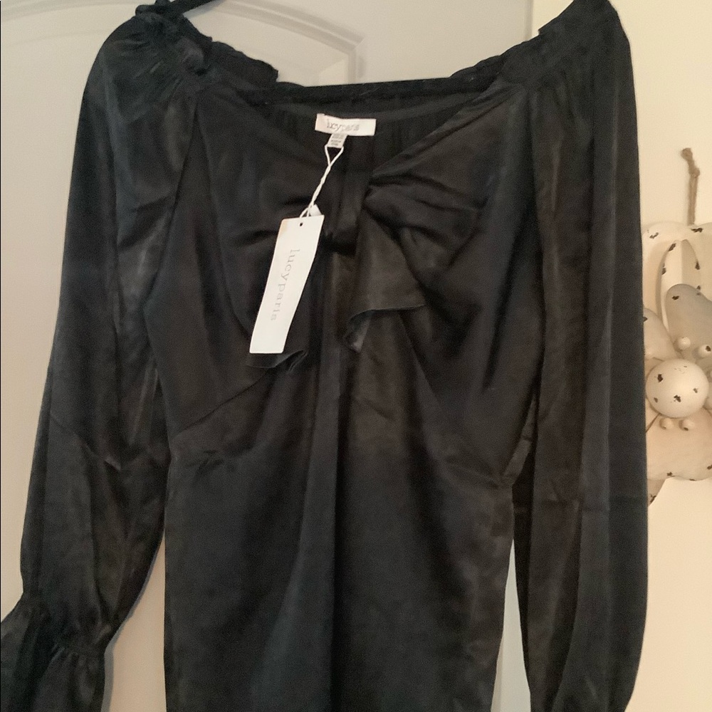 NWT LUCY PARIS SAMM TIE TOP